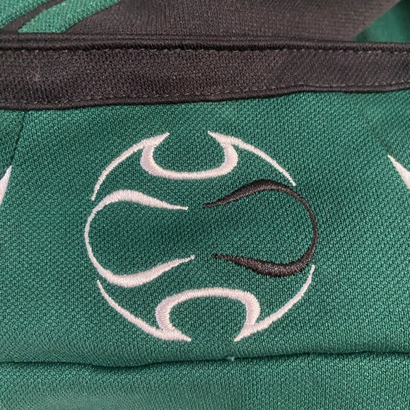 Adidas Vintage Y2K 2000s Green Soccer Volleyball Light Designer Track Jacket XL - Picture 7 of 16